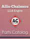 Allis-Chalmers 13.8 Engine - Parts Catalog Cover