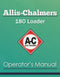 Allis-Chalmers 180 Loader Manual Cover