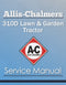 Allis-Chalmers 310D Lawn & Garden Tractor - Service Manual Cover