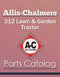 Allis-Chalmers 312 Lawn & Garden Tractor - Parts Catalog Cover