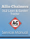 Allis-Chalmers 312 Lawn & Garden Tractor - Service Manual Cover