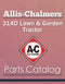 Allis-Chalmers 314D Lawn & Garden Tractor - Parts Catalog Cover