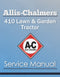 Allis-Chalmers 410 Lawn & Garden Tractor - Service Manual Cover