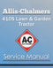 Allis-Chalmers 410S Lawn & Garden Tractor - Service Manual Cover
