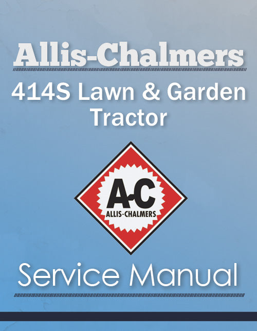 Allis-Chalmers 414S Lawn & Garden Tractor - Service Manual Cover