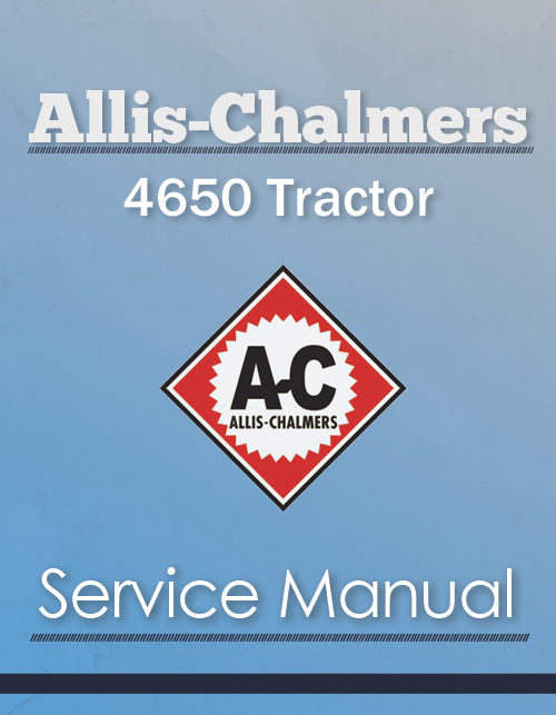 Allis-Chalmers 4650 Tractor - Service Manual Cover