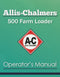 Allis-Chalmers 500 Farm Loader Manual Cover