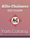 Allis-Chalmers 510 Forklift - Parts Catalog Cover