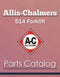 Allis-Chalmers 514 Forklift - Parts Catalog Cover