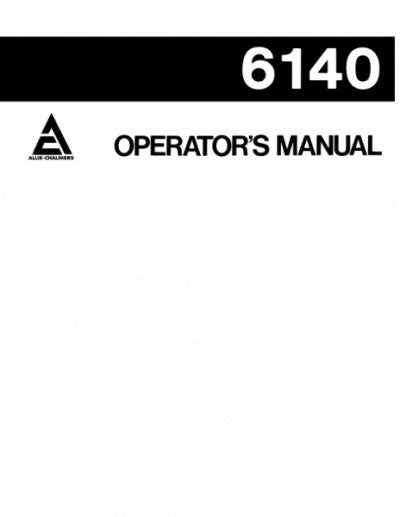 Allis-Chalmers 6140 Tractor Manual