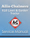 Allis-Chalmers 616 Lawn & Garden Tractor - Service Manual Cover