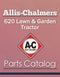 Allis-Chalmers 620 Lawn & Garden Tractor - Parts Catalog Cover