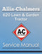 Allis-Chalmers 620 Lawn & Garden Tractor - Service Manual Cover
