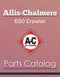 Allis-Chalmers 650 Crawler - Parts Catalog Cover