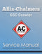 Allis-Chalmers 650 Crawler - Service Manual Cover