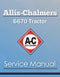 Allis-Chalmers 6670 Tractor - Service Manual Cover