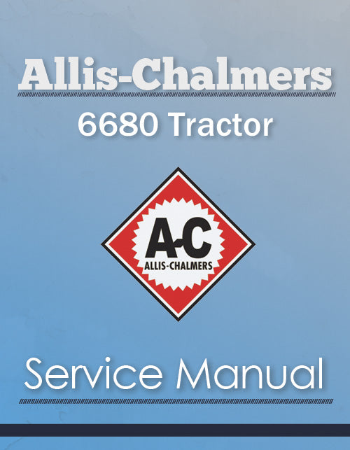 Allis-Chalmers 6680 Tractor - Service Manual Cover