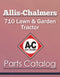 Allis-Chalmers 710 Lawn & Garden Tractor - Parts Catalog Cover