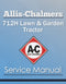 Allis-Chalmers 712H Lawn & Garden Tractor - Service Manual Cover