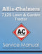 Allis-Chalmers 712S Lawn & Garden Tractor - Service Manual Cover
