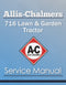 Allis-Chalmers 716 Lawn & Garden Tractor - Service Manual Cover