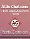 Allis-Chalmers 716H Lawn & Garden Tractor - Parts Catalog Cover