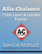 Allis-Chalmers 716H Lawn & Garden Tractor - Service Manual Cover