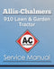 Allis-Chalmers 910 Lawn & Garden Tractor - Service Manual Cover
