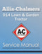 Allis-Chalmers 914 Lawn & Garden Tractor - Service Manual Cover