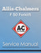 Allis-Chalmers F 50 Forklift - Service Manual Cover