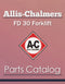 Allis-Chalmers FD 30 Forklift - Parts Catalog Cover