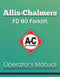 Allis-Chalmers FD 80 Forklift Manual Cover