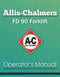 Allis-Chalmers FD 90 Forklift Manual Cover