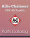 Allis-Chalmers FDX 40 Forklift - Parts Catalog Cover