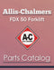 Allis-Chalmers FDX 50 Forklift - Parts Catalog Cover
