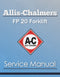 Allis-Chalmers FP 20 Forklift - Service Manual Cover