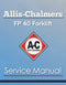 Allis-Chalmers FP 40 Forklift - Service Manual Cover