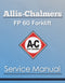 Allis-Chalmers FP 60 Forklift - Service Manual Cover