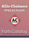 Allis-Chalmers FP40-24 Forklift - Parts Catalog Cover