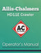 Allis-Chalmers HD11E Crawler Manual Cover