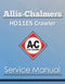 Allis-Chalmers HD11ES Crawler - Service Manual Cover