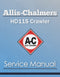 Allis-Chalmers HD11S Crawler - Service Manual Cover