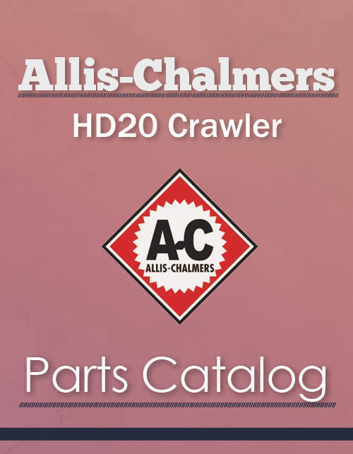 Allis-Chalmers HD20 Crawler - Parts Catalog Cover