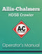 Allis-Chalmers HD5B Crawler Manual Cover
