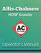 Allis-Chalmers HD5F Crawler Manual Cover