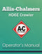 Allis-Chalmers HD6E Crawler Manual Cover
