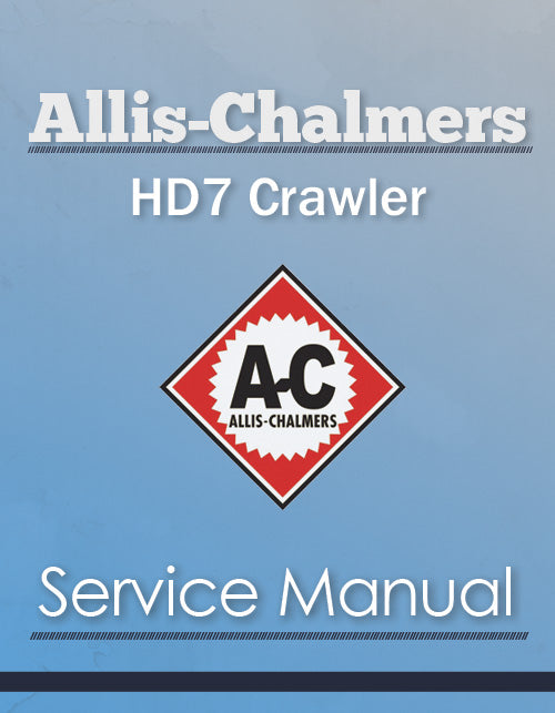 Allis-Chalmers HD7 Crawler - Service Manual Cover