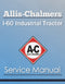 Allis-Chalmers I-60 Industrial Tractor - Service Manual Cover