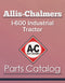 Allis-Chalmers I-600 Industrial Tractor - Parts Catalog Cover