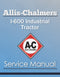 Allis-Chalmers I-600 Industrial Tractor - Service Manual Cover